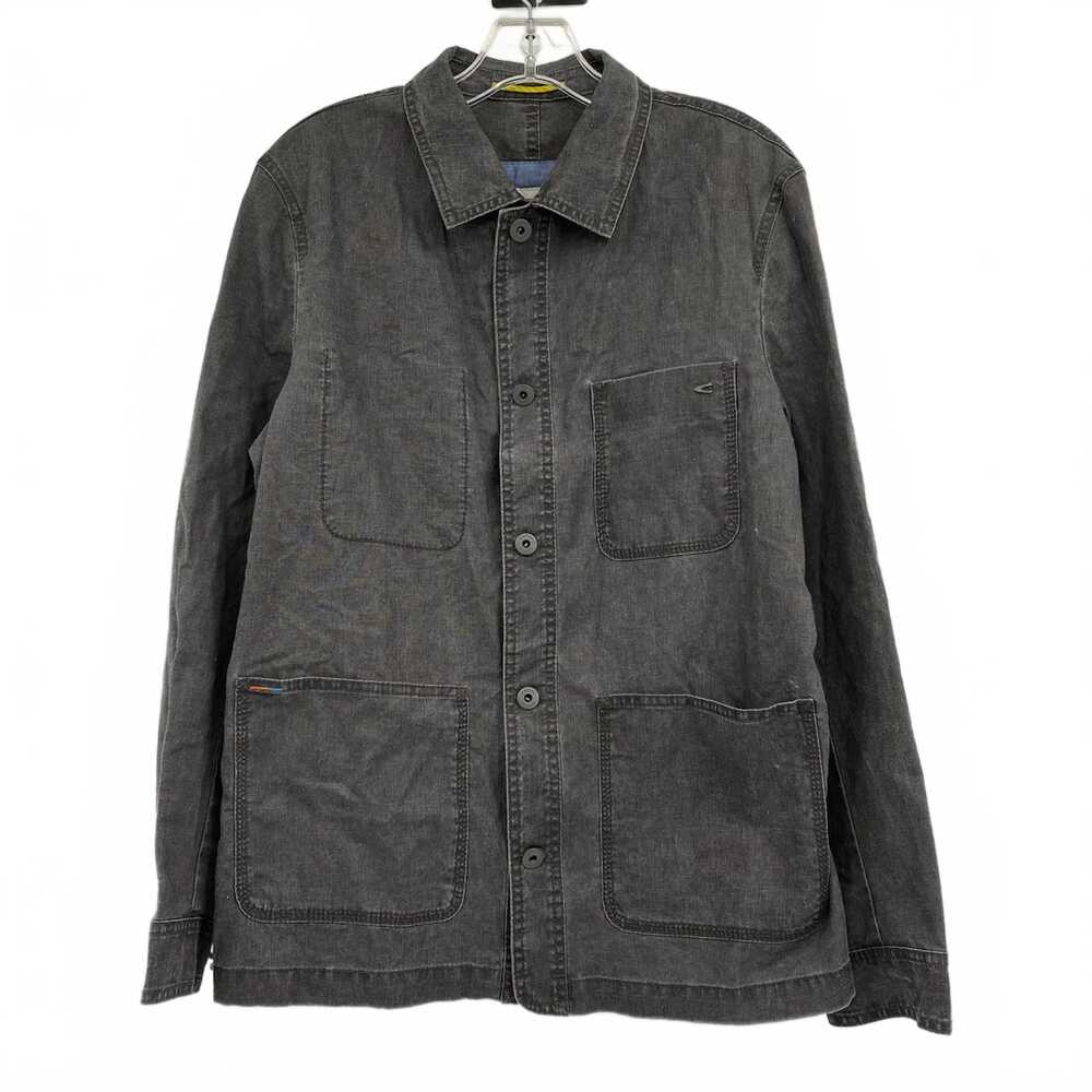 Camel Active Gray Linen Blend Shacket | OS Regular
